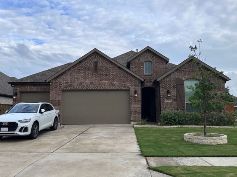 Porch in Round Rock, TX home of couple that wants to adopt a baby