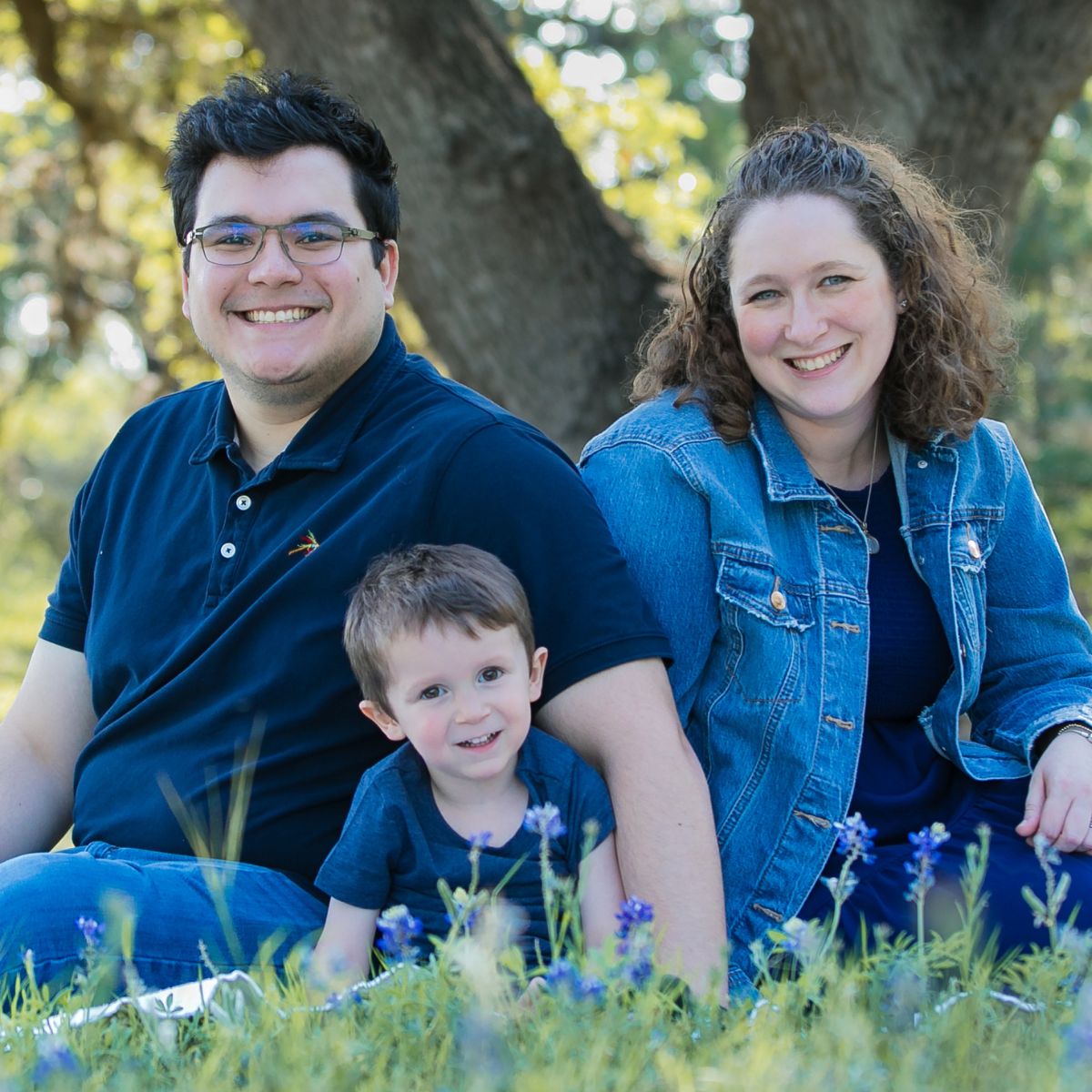 Sam, Matt and Teddy, a white family looking to adopt in San Antonio